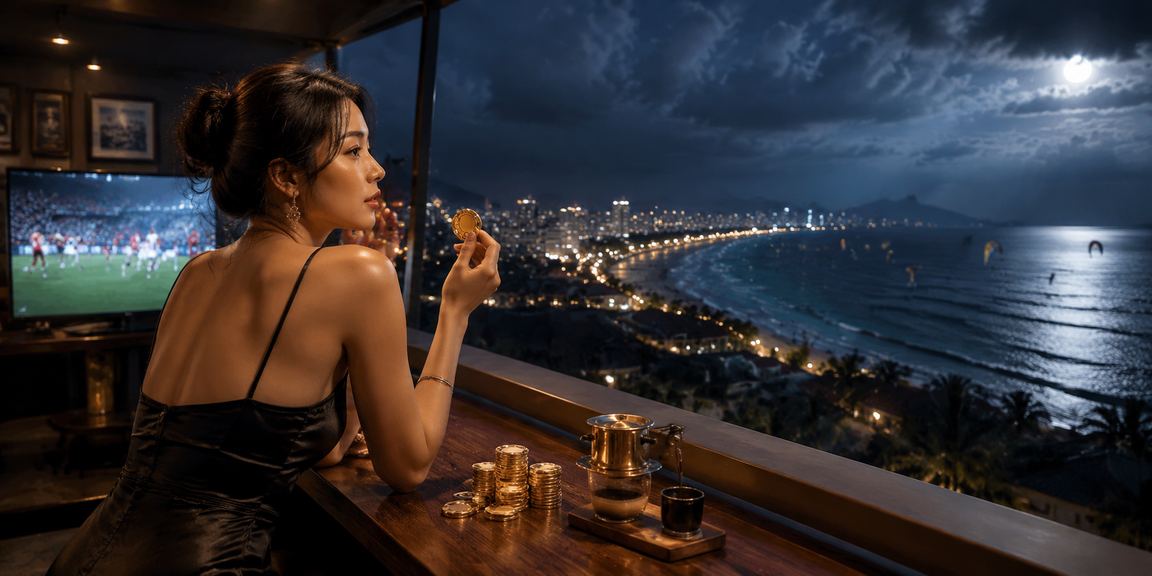 Khung cảnh quán cà phê tại Mũi Né, biểu tượng cho sự thoải mái khi đăng ký và chơi game